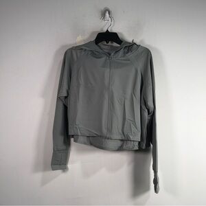 ABALACOCO UPC 50+ Sun Protection Zip Hoodie, Women's Size S/M - Grey